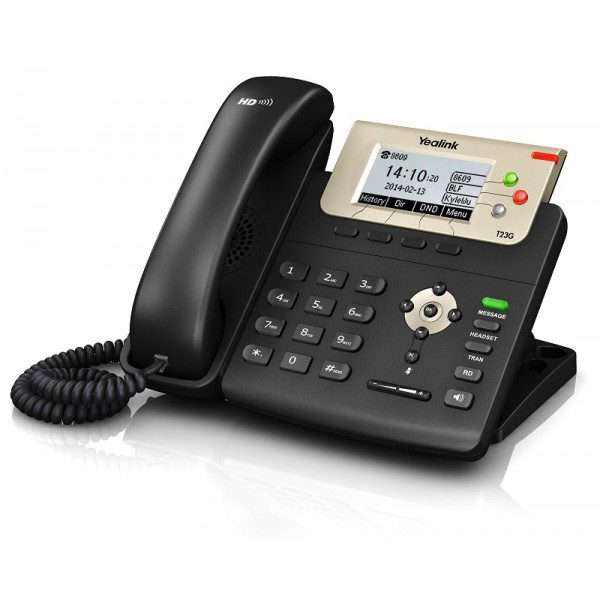 Yealink SIP-T23G IP Phone with Dual-Port Gig Ethernet - PoE Enabled (SIP-T23G)