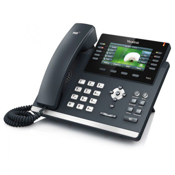 Yealink SIP-T46S VoIP Phone - 6-Line - 2 Ethernet - HD Audio - PoE (SIP-T46S) New
