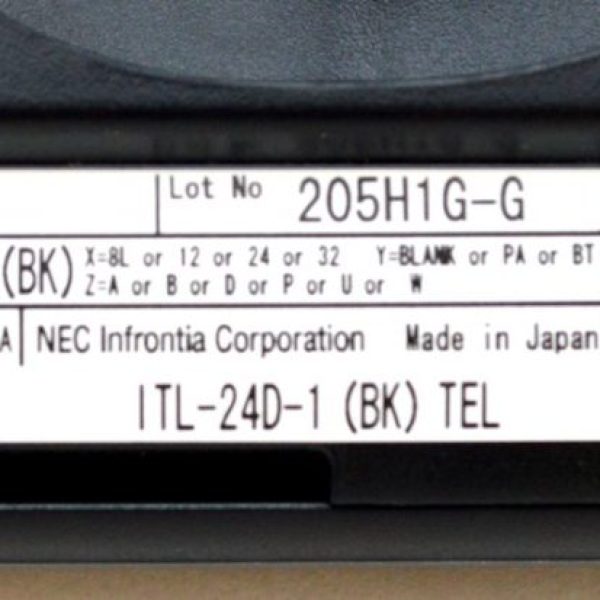 NEC ITL 24D-1(Black) IP Display Phone | DT730 (690004)